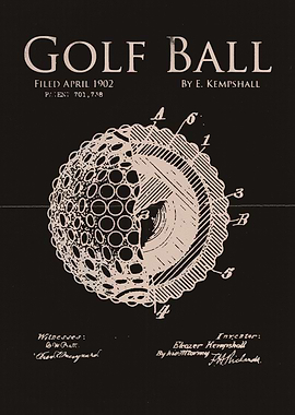 Golf Ball Patent Drawing