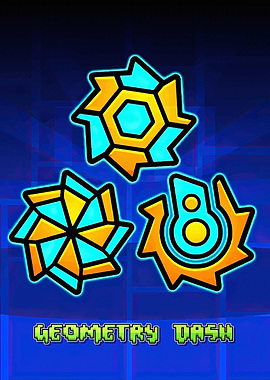 Geometry Dash Icons and Logo