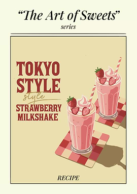 Tokyo Style Strawberry Milkshake Recipe