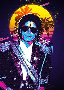 Michael Jackson Retro Pop Art