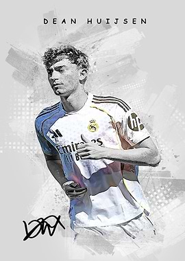 Dean Huijsen Football Portrait