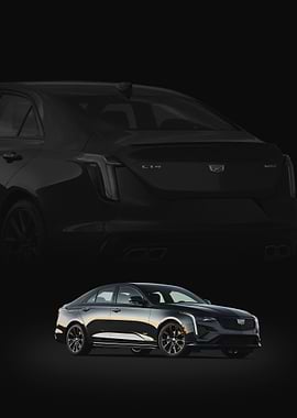 Black Cadillac CT4 Sedan