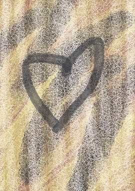 Heart on Abstract Background