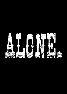 Alone Text Art