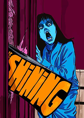 Woman Breaking Through Door with Axe