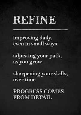 Refine Inspirational Text Art v3