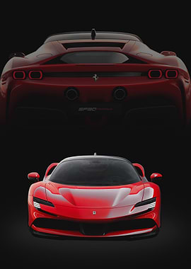 Ferrari SF90 Stradale Front and Rear