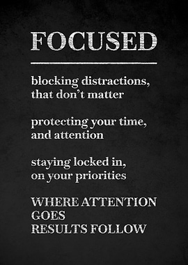 Focused Motivational Text Art v3