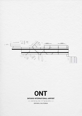 Ontario International Airport Map