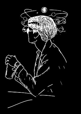 Person with Planets in Head