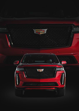 Red Cadillac Escalade 23