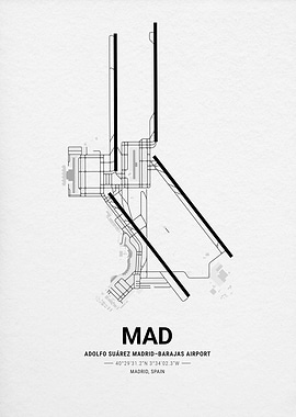 Adolfo Suárez Madrid-Barajas Airport Map