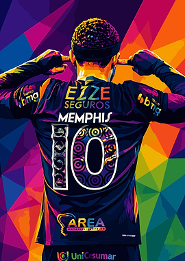 Memphis Depay Pop Art Jersey