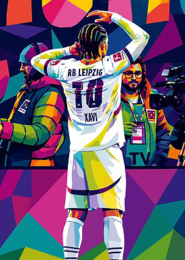 RB Leipzig Player Xavi WPAP Art