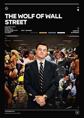 The Wolf of Wall Street Movie Poster