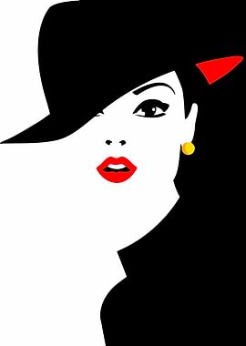 Stylish Woman in Hat