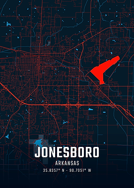 Jonesboro Arkansas City Map