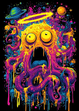 Psychedelic Space Octopus