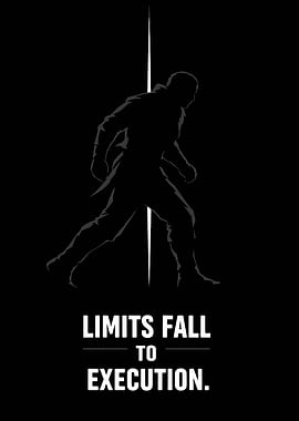 Silhouette of a man text art