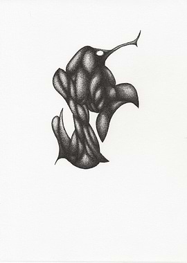 Abstract Stippled Creature