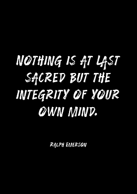Ralph Emerson quote on integrity