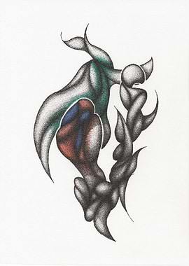 Abstract Stippled Organic Forms