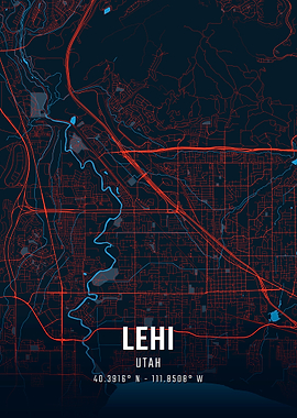 Lehi Utah City Map