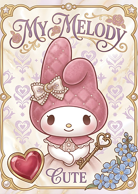 My Melody with Heart and Key