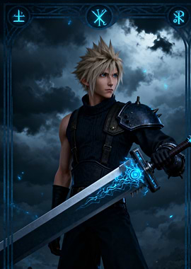 Cloud Strife with Buster Sword