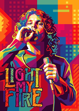 Jim Morrison Light My Fire Pop Art