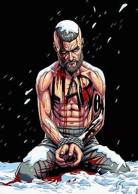 Bloody Warrior in Snow