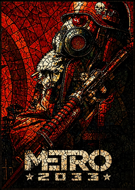 Metro 2033 Stained Glass Poster