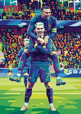 Football players celebrating