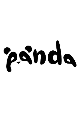 Panda Word Art