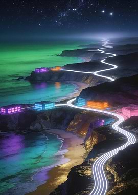 Neon Shoreline
