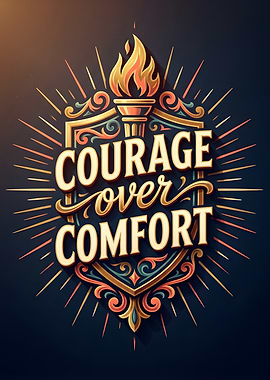 Courage Over Comfort Emblem