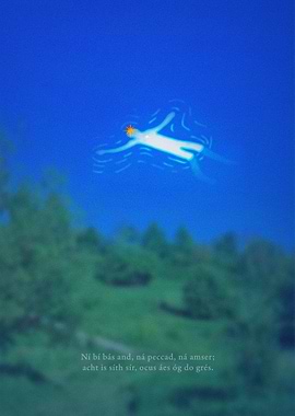 Ethereal figure in the sky