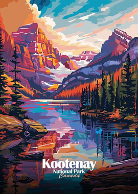 Kootenay National Park Canada Poster
