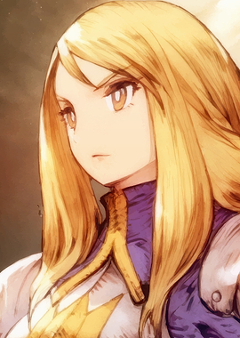 Fantasy woman with blonde hair