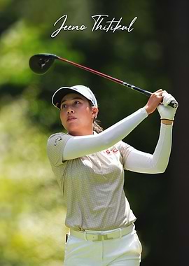 Golfer Jeeno Thitikul swings her club