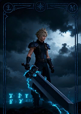Cloud Strife with Buster Sword