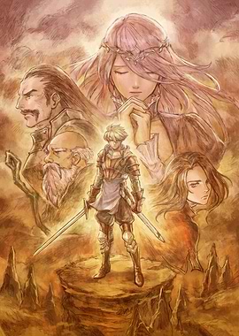 Fantasy Characters in Dramatic Scene