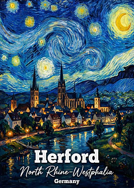 Herford Germany Starry Night
