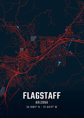 Flagstaff Arizona City Map