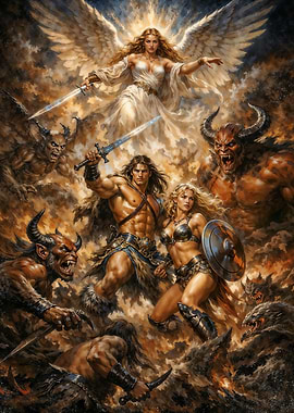 Epic Battle Fantasy Illustration