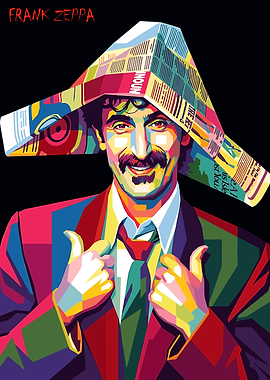 Frank Zappa Pop Art Portrait