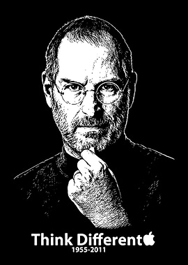 Steve Jobs Think Different Portrait