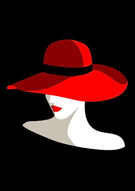 Woman in Red Hat