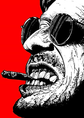 Man with Cigar and Sunglasses