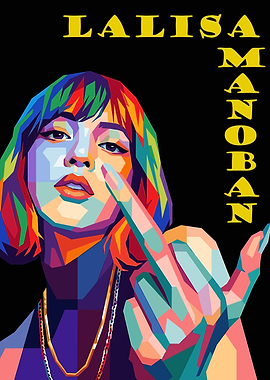 Lalisa Manoban Pop Art Portrait